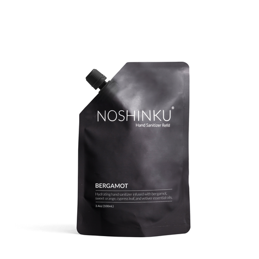 Bergamot - Cypress Nourishing Sanitizer Travel Refill Pouch - Noshinku