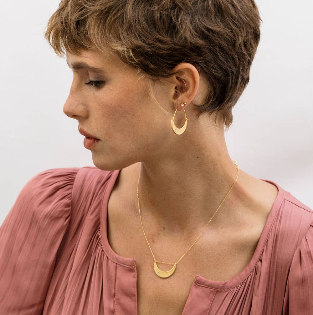 Amano Studio - Starlight Crescent Necklace