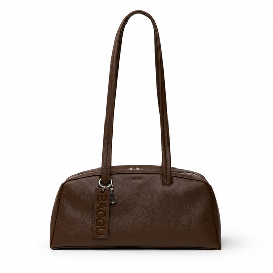 Recycled Leather Bowler Bag - Baggu