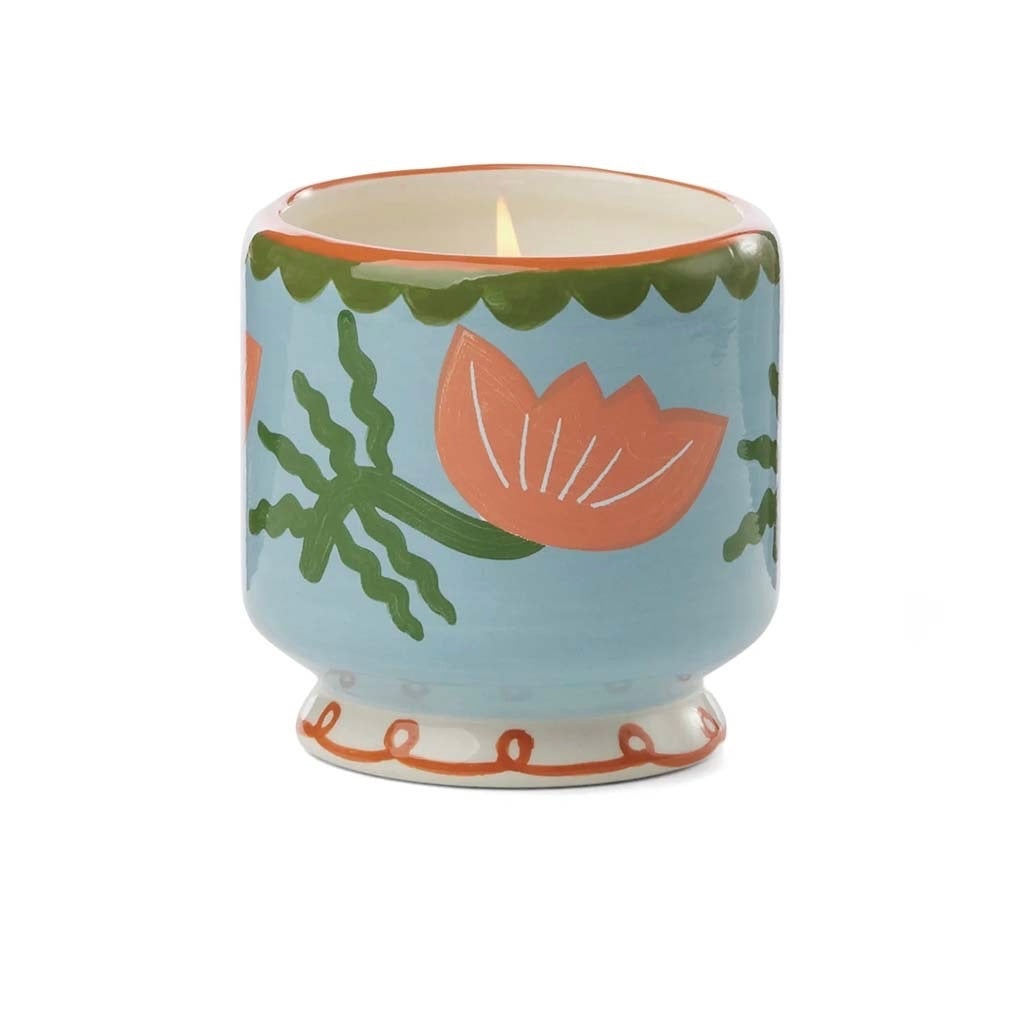 A Dopo Flower Ceramic Candle