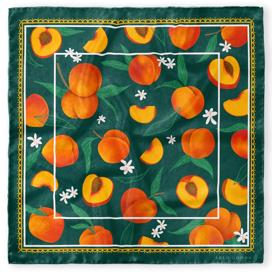 Peach Silk Scarf