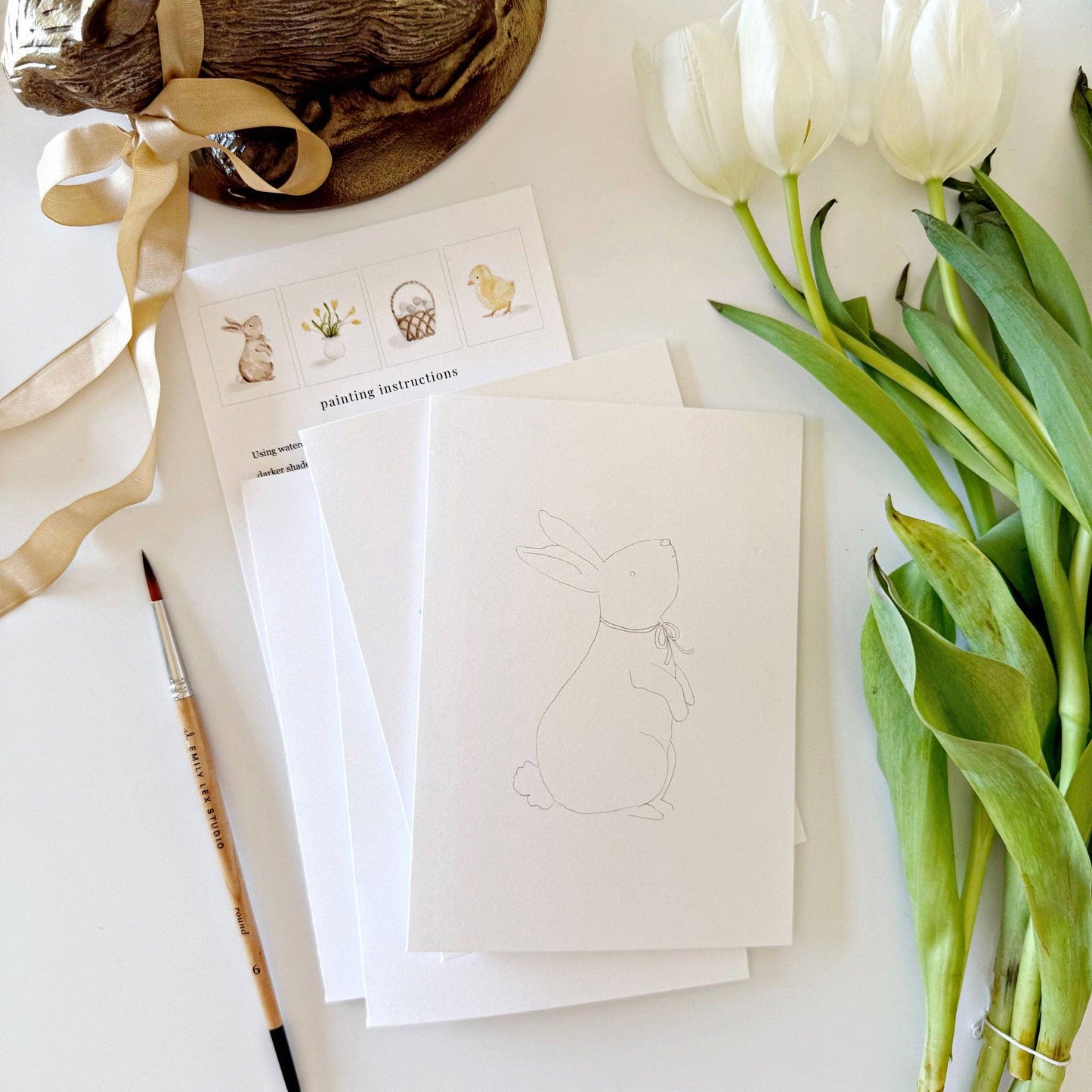 Easter Paintable Notecards - emily lex studio