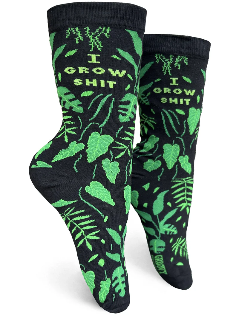 I Grow Shit Women’s Crew Socks