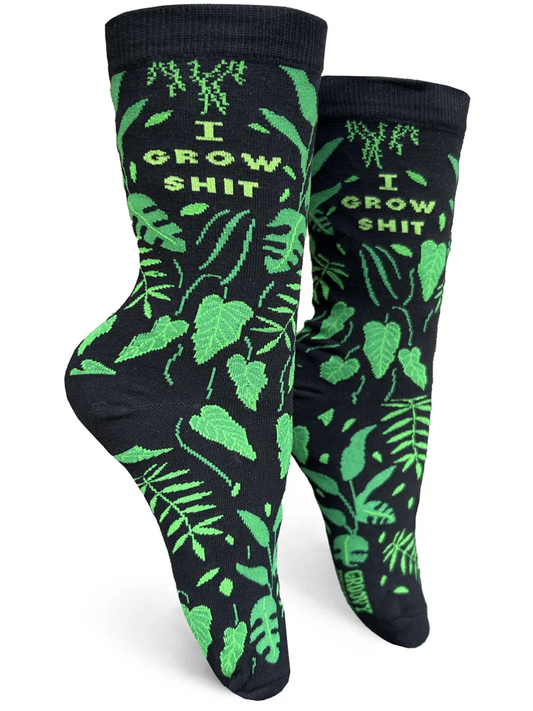 I Grow Shit Women’s Crew Socks