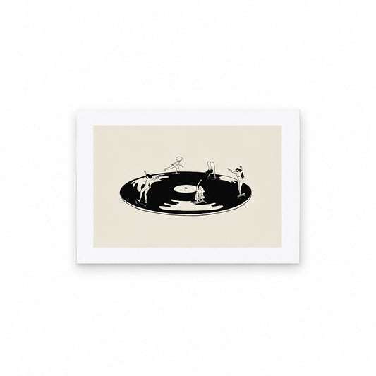 “Skate Session on Vinyl Record” Art Print - Tumbleweed Design Studios