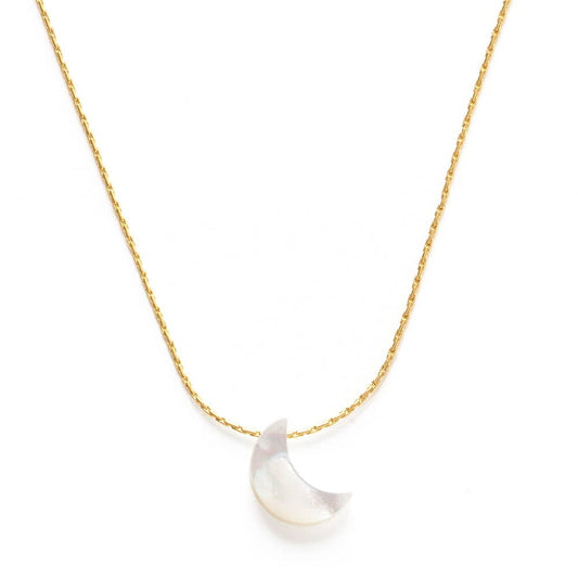 Mother of Pearl Moon Necklace - Amano Studio