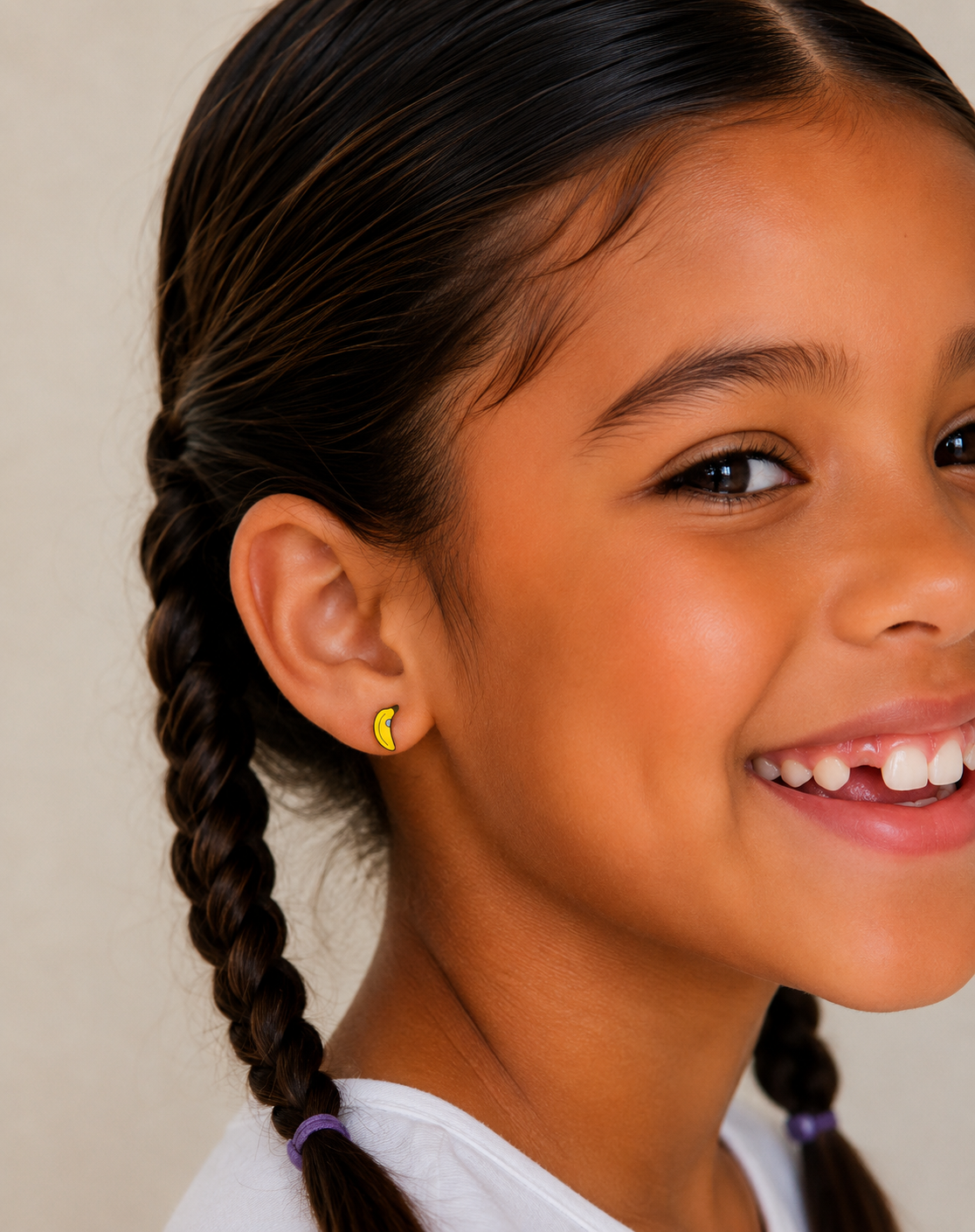 Banana Enamel Flat Back Earrings - JaxKelly