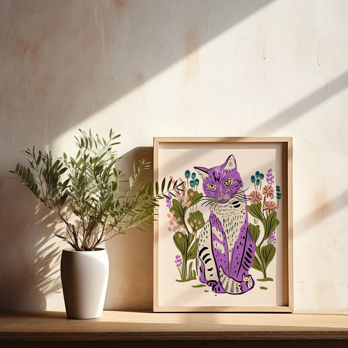 Miro Cat 8x10 Giclée Art Print - Tara Reed