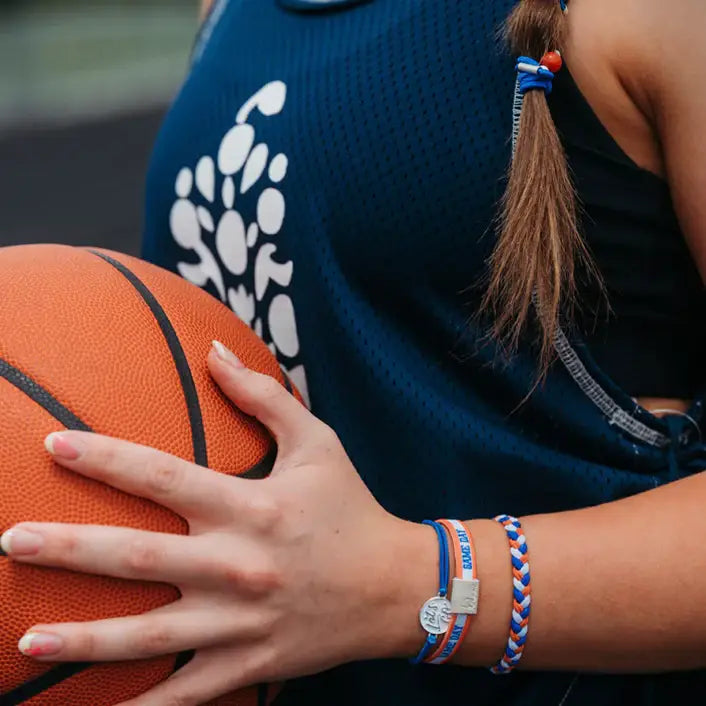 Denver Broncos Game Day Blue/Orange - Hair Tie Bracelet Set