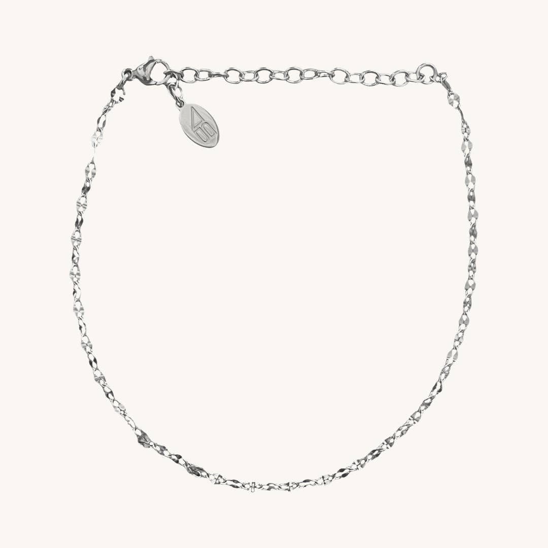 Waterproof Eve Silver Anklet