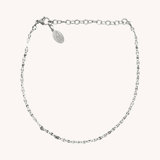 Waterproof Eve Silver Anklet