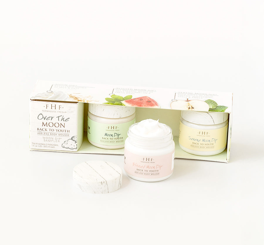 Over The Moon – Moon Dip® Body Mousse Sampler - FarmHouse Fresh