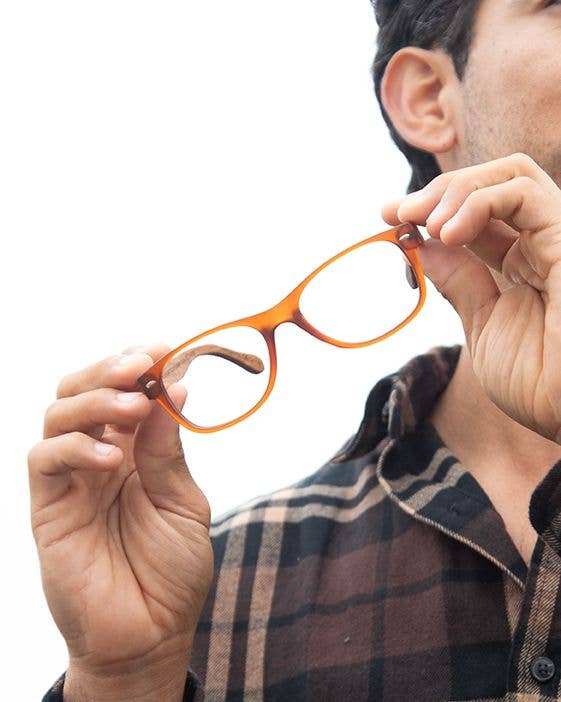 Shaw Blue Light Readers - Matte Brown - Blue Planet Eco-Eyewear