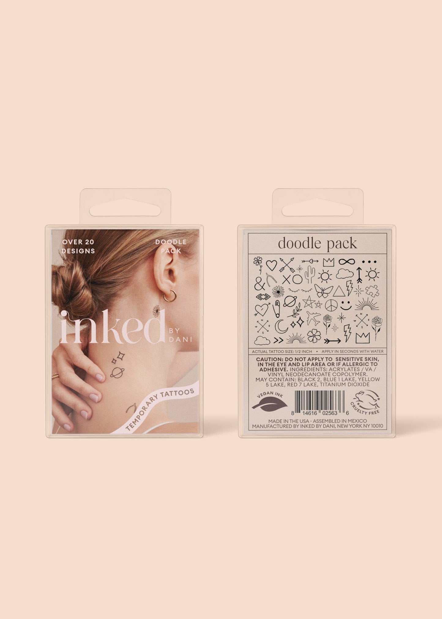 Doodle Temporary Tattoo Pack - INKED by Dani