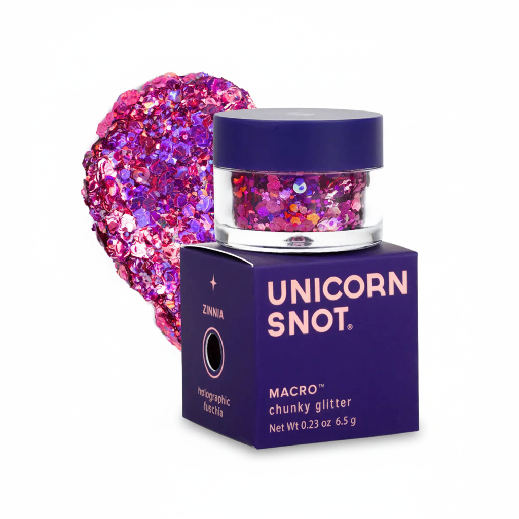 Macro Glitter | Fuschia-Zinnia | ChunkyGlitter | BodyGlitter - Unicorn Snot