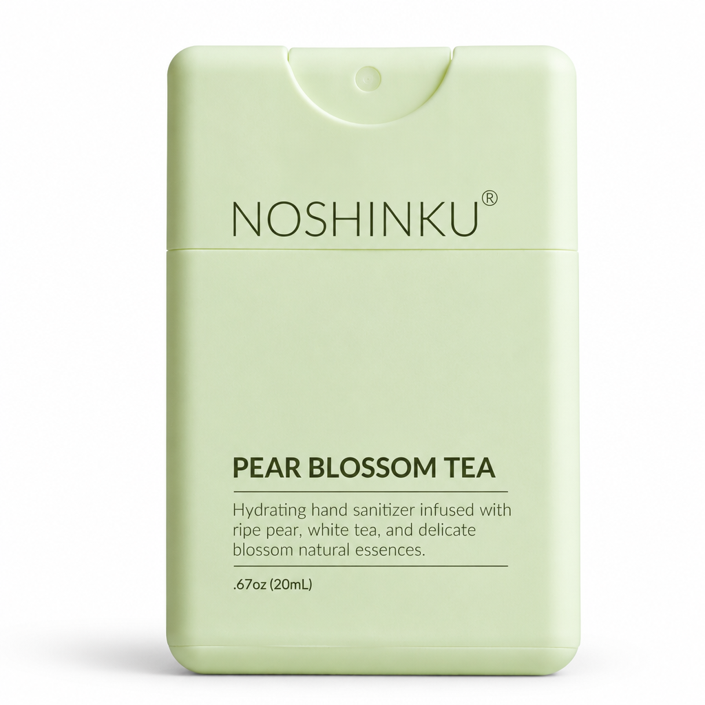 Refillable Pear Blossom Tea Hydrating Pocket Hand Sanitizer - Noshinku