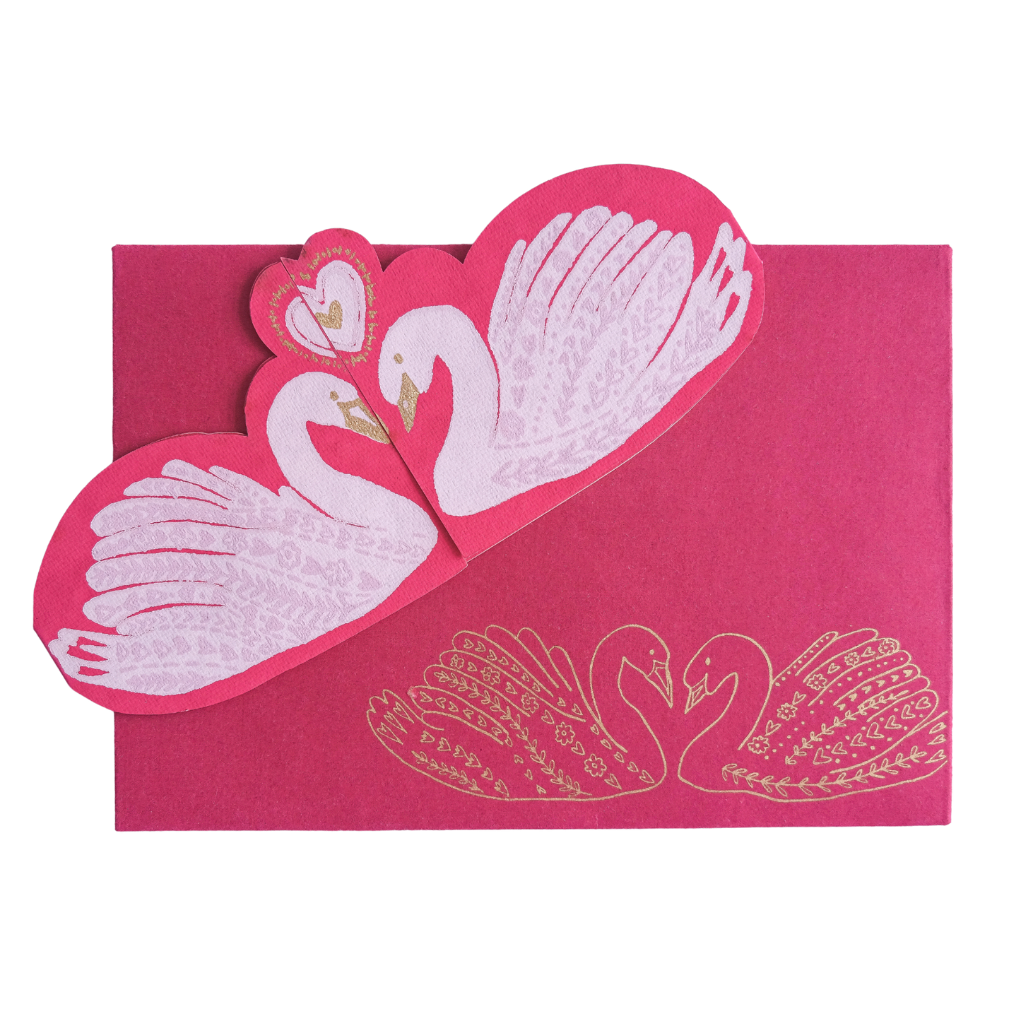Kissing Swans Greeting Card - East End Press