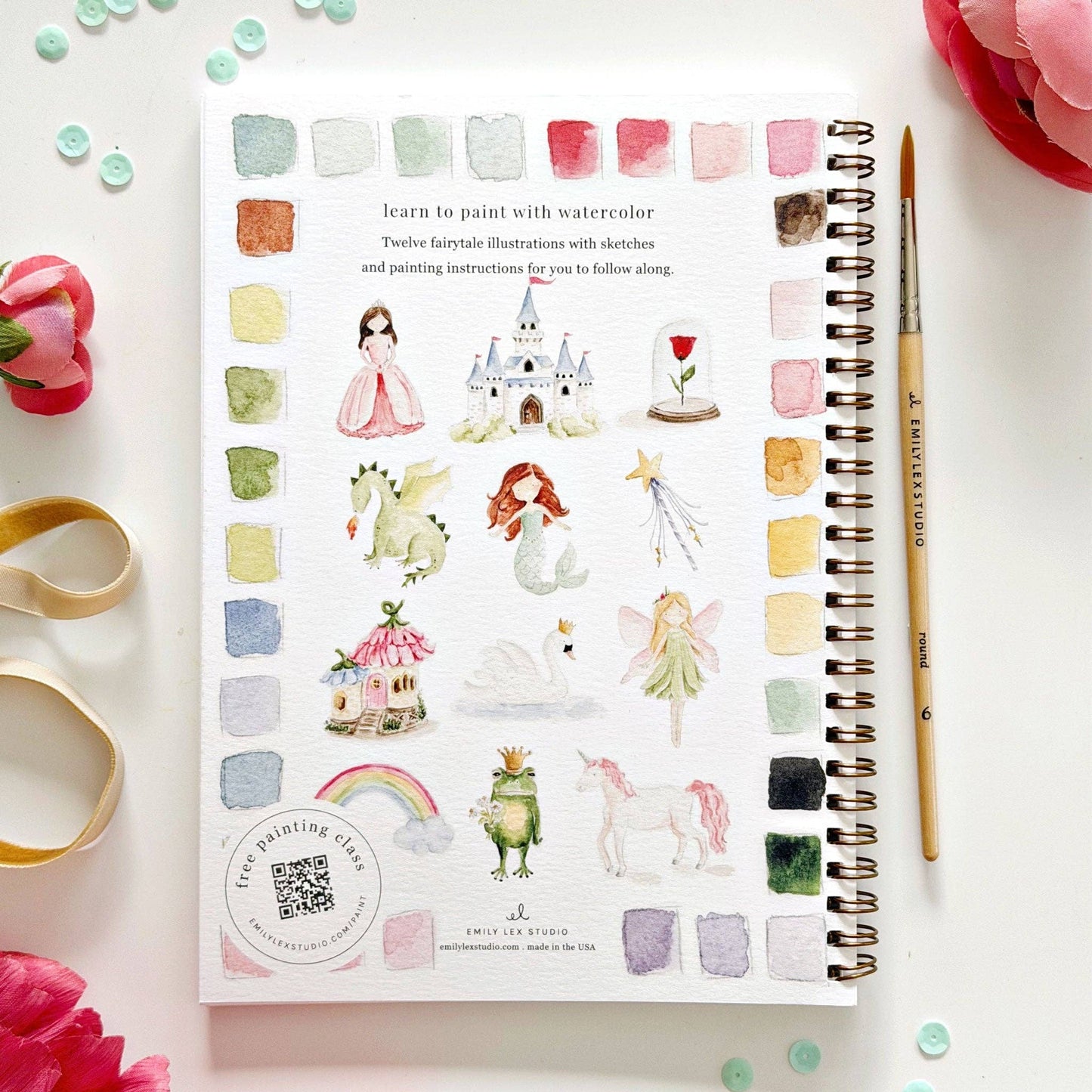 Fairytale Watercolor Workbook - emily lex studio