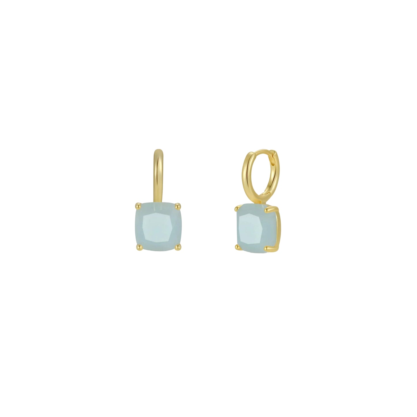 Amazonite Gemstone Mini Drop Earrings - JaxKelly