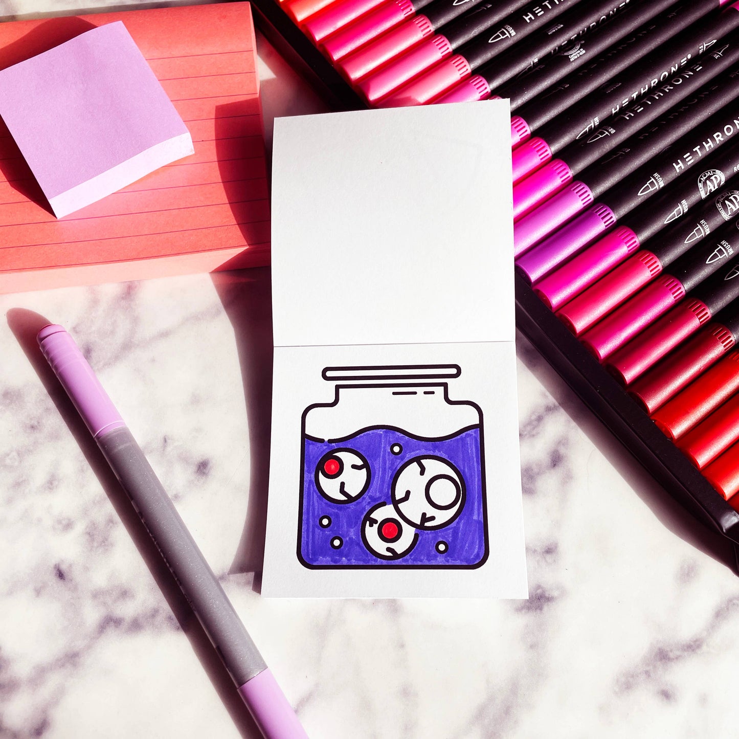 Halloween Spooky-theme Mini Coloring Book