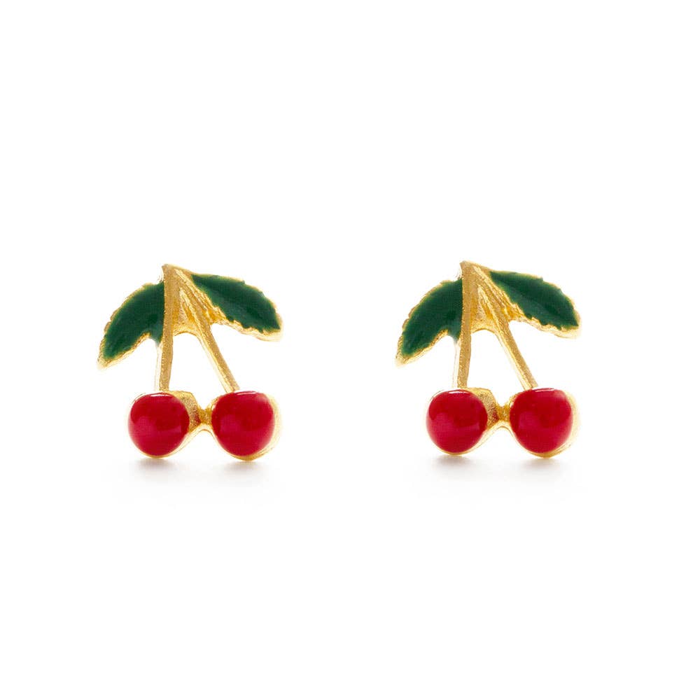 Cherry Stud Earrings - Amano Studio