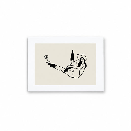 “Yoga & Wine” Art Print - Tumbleweed Design Studios