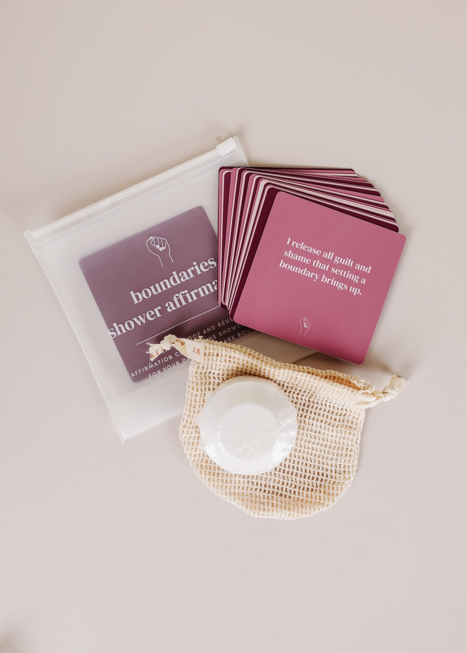 Boundaries Shower Affirmations Gift Set