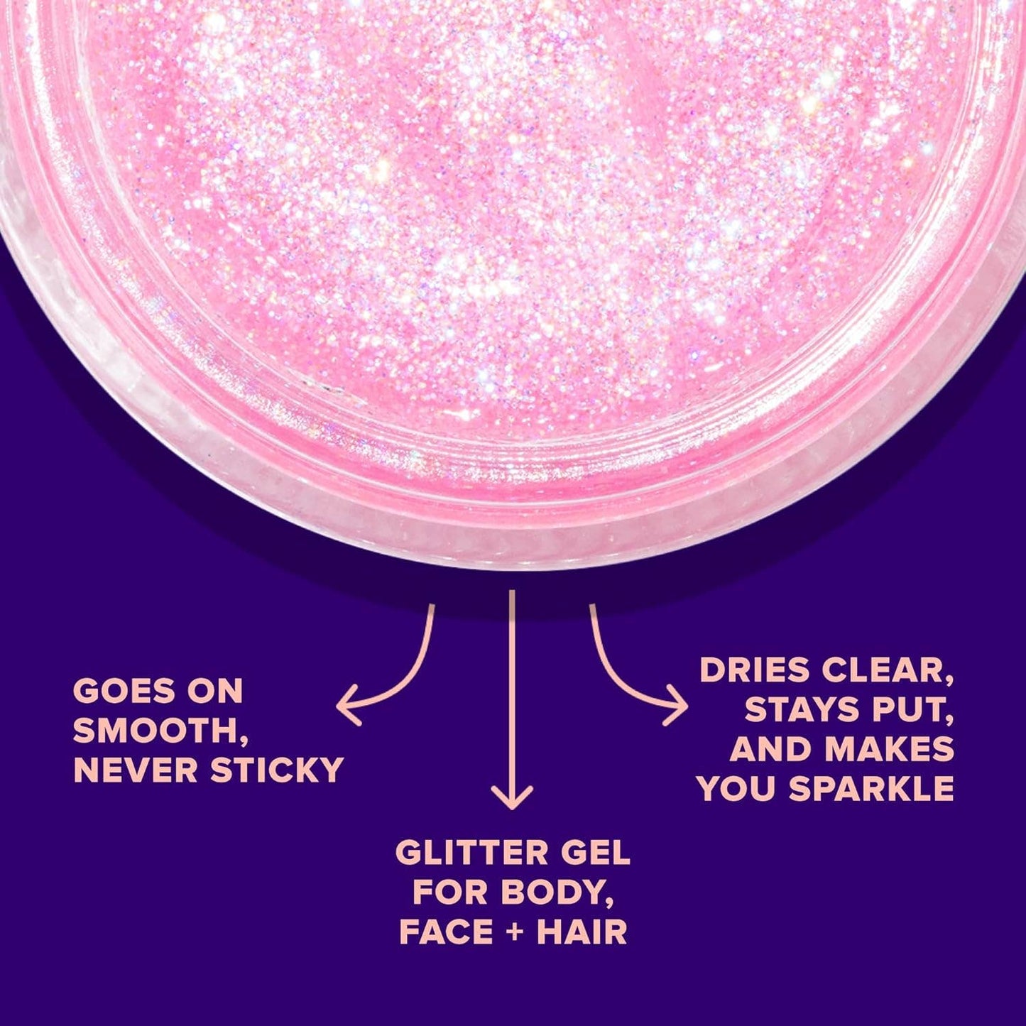Original Glitter Gel | Flamingo-Pink | Body Glitter | Shiny - Unicorn Snot