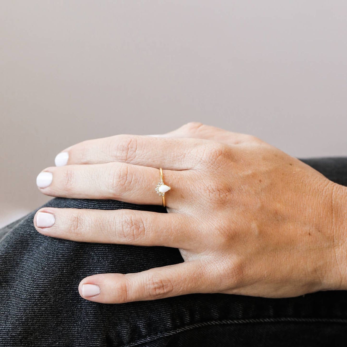 Opal Burst Ring