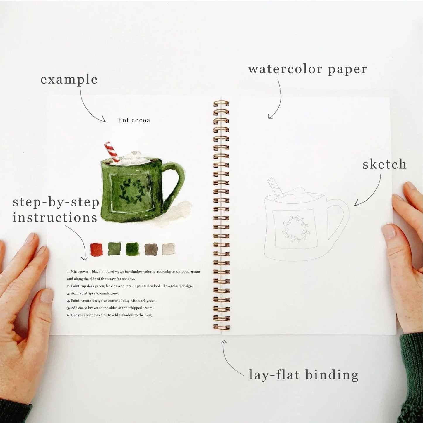 Christmas Watercolor Workbook - emily lex studio