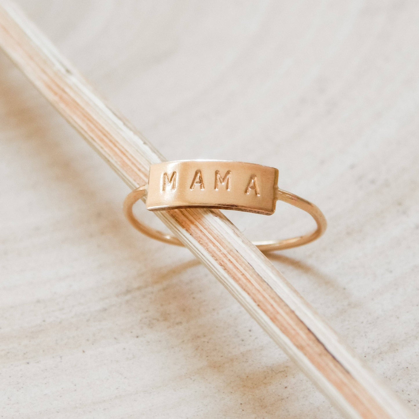 Mama Bar Ring - Waterproof, Hypoallergenic, Stacking Ring