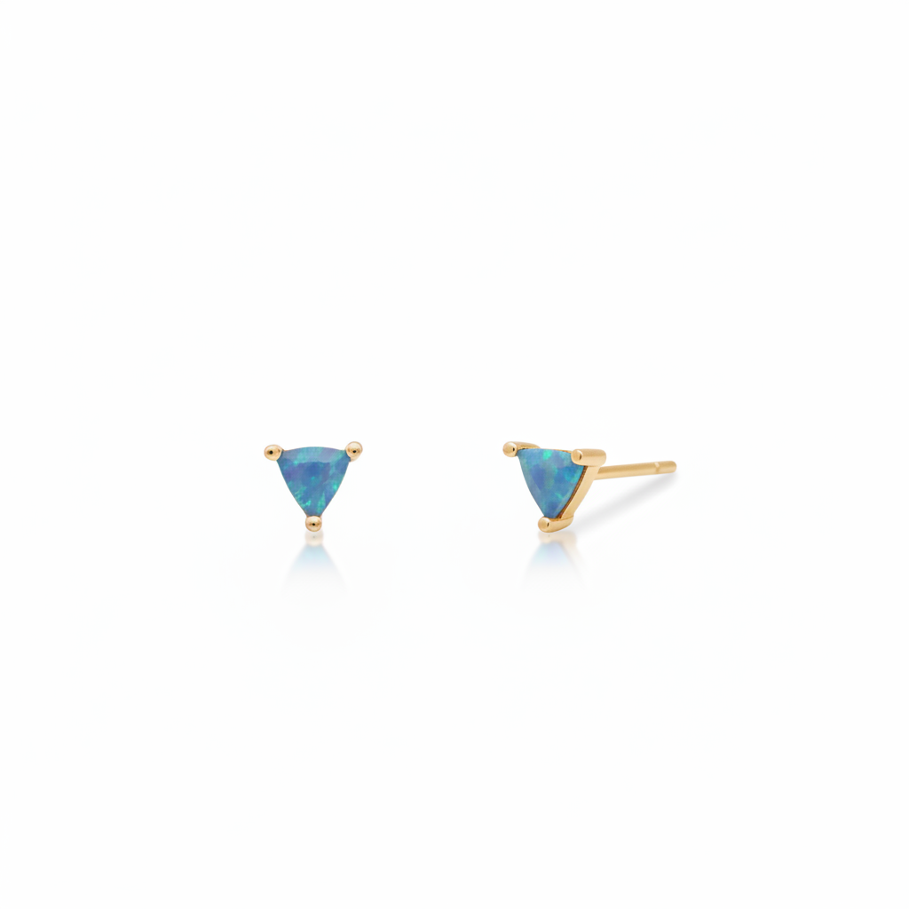 Fire Opal Mini Gem Studs - JaxKelly