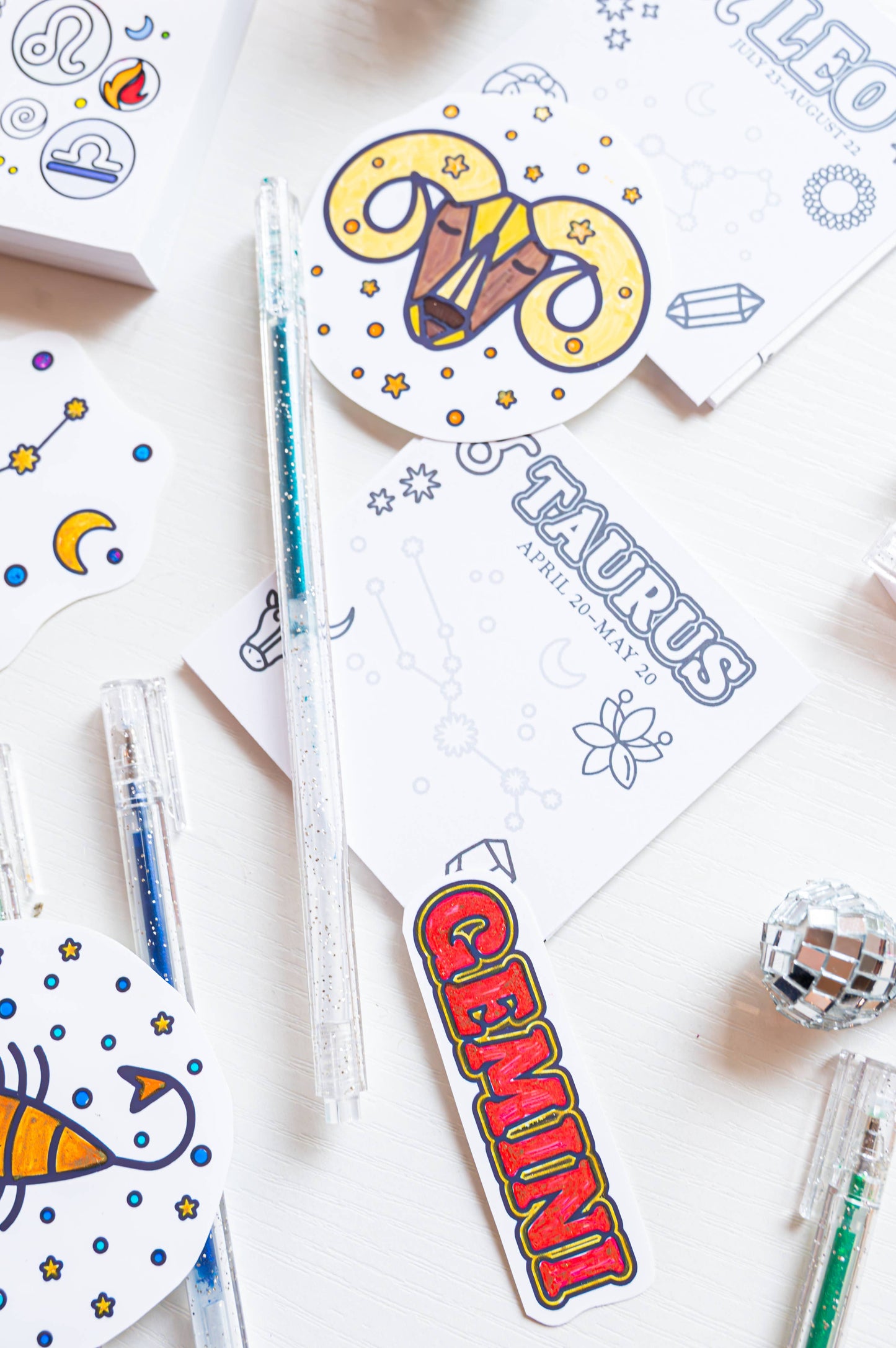 Color The Cosmos Glitter Gel Pens