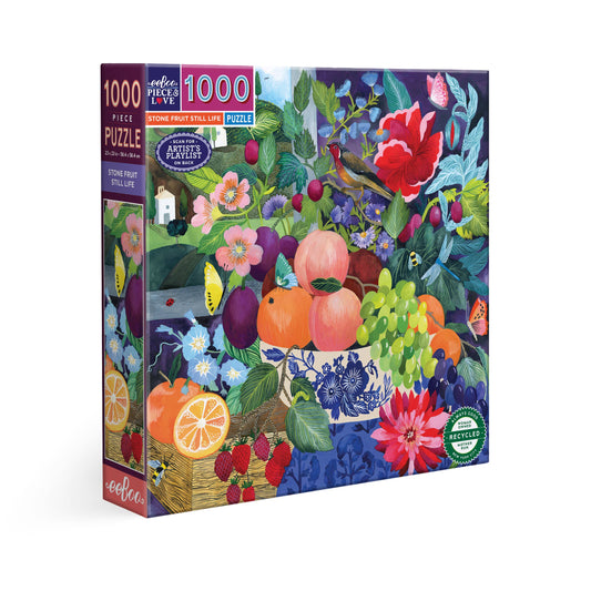 Stone Fruit Still Life 1000 Piece Puzzle