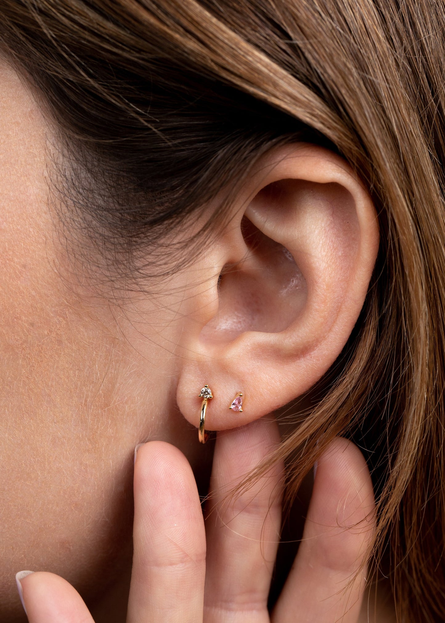 Light Pink Teardrop Earrings