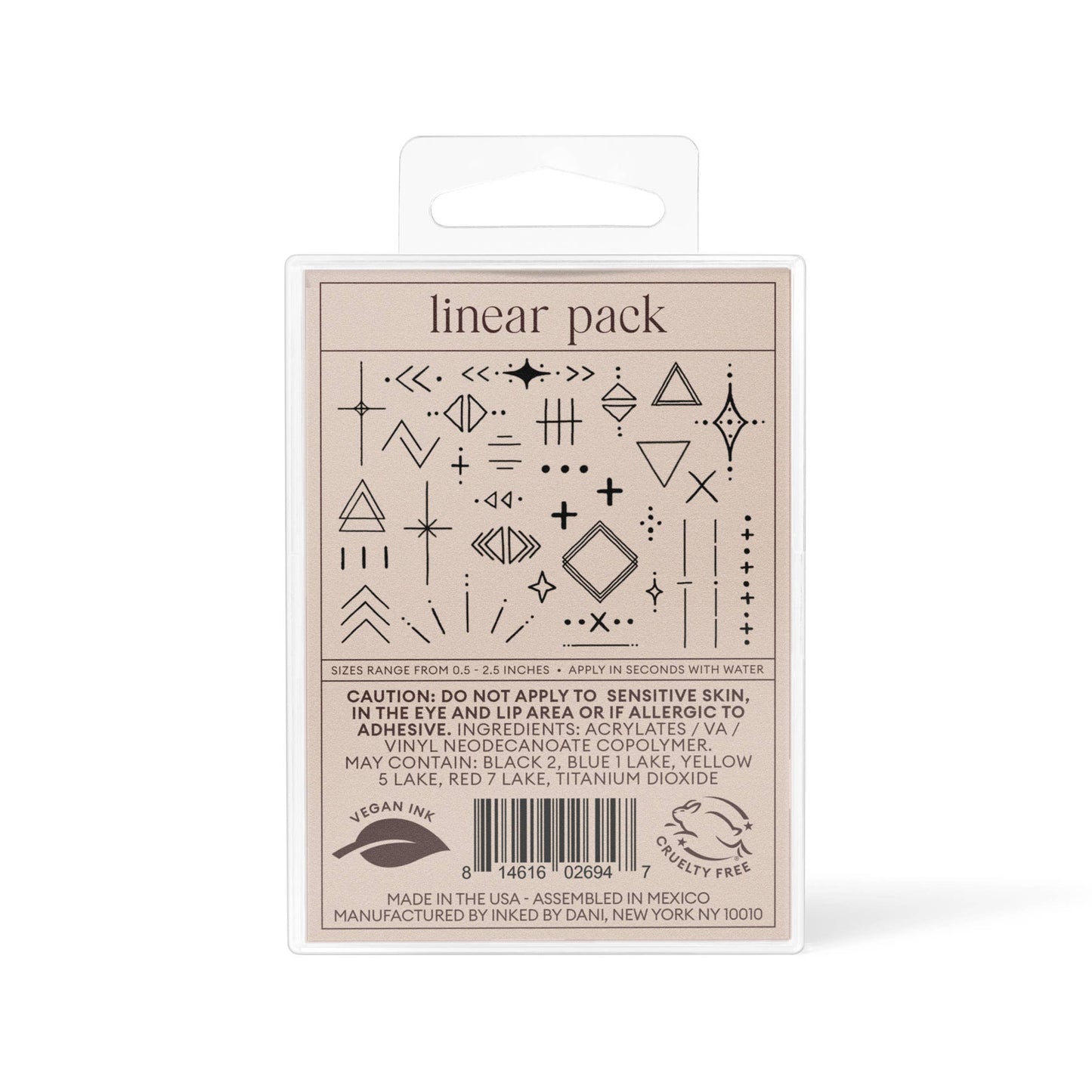 INKED by Dani - Linear Temporary Tattoo Pack