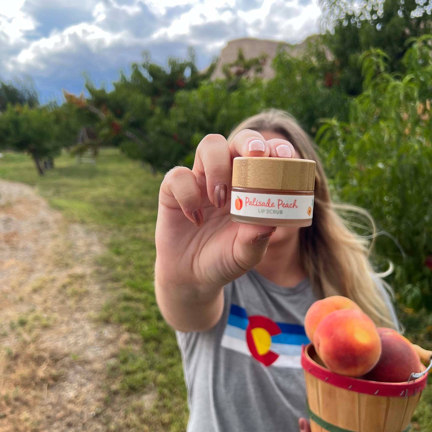 Peach Lip Scrub - Made with real peaches - Eco friendly