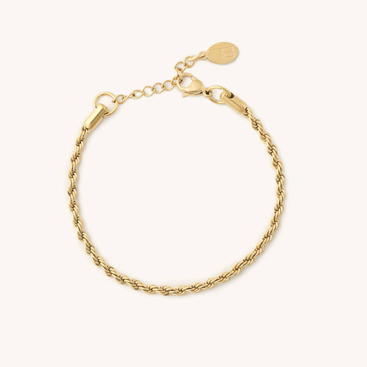 Waterproof Gold Rope Bracelet