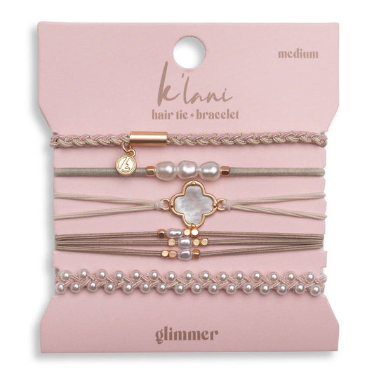 Glimmer - Hair Tie Bracelet Set