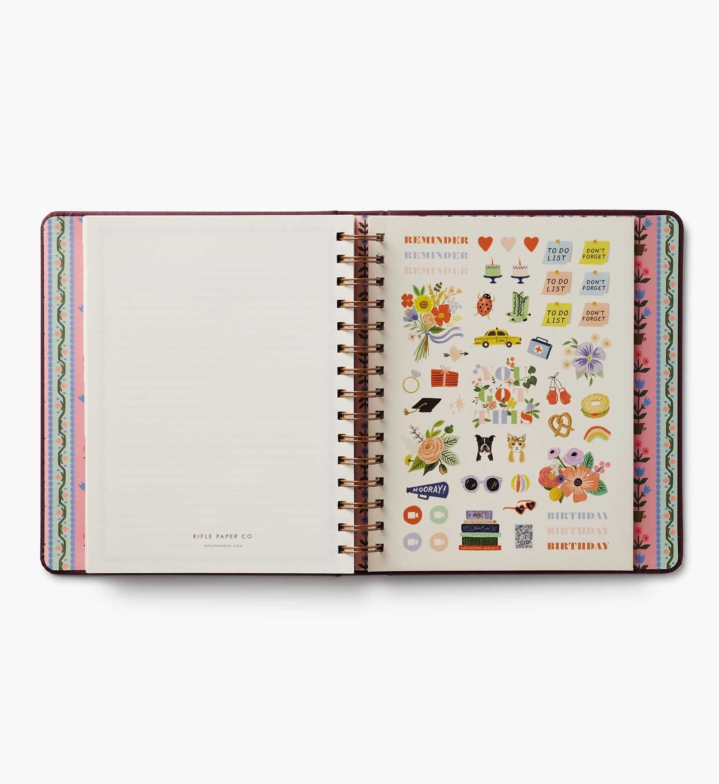 2027 Ladies Night Book Club 17-Month Academic Covered Spiral Planner