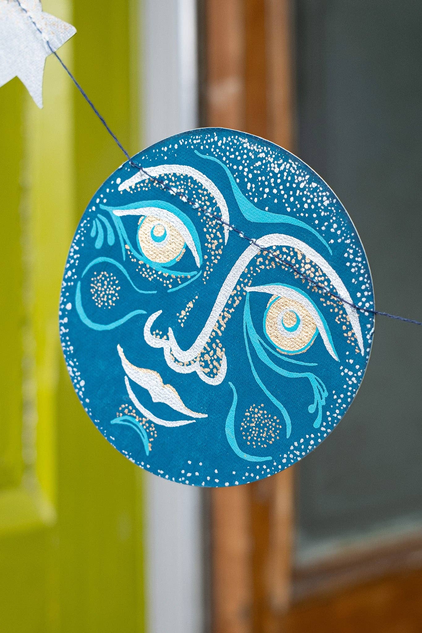 Man on the Moon Sewn Garland - Screen Printed by