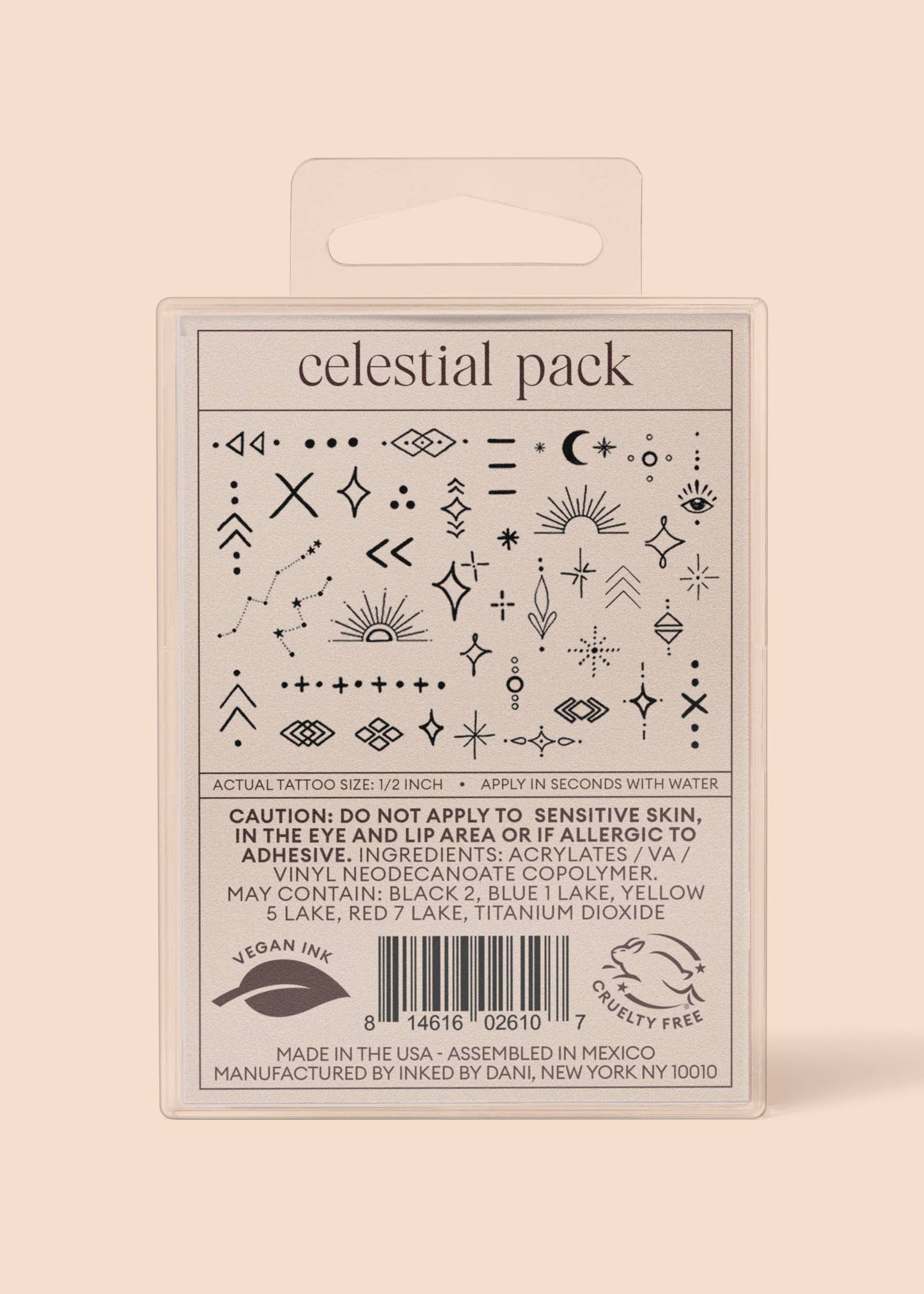 INKED by Dani - Celestial Temporary Tattoo Pack