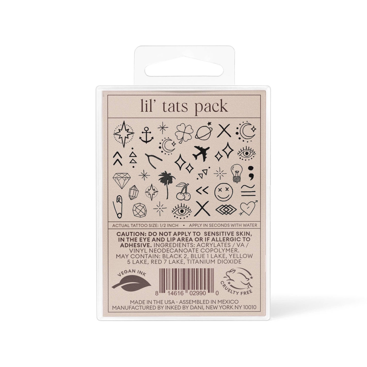 INKED by Dani - Lil' Tats Temporary Tattoo Pack