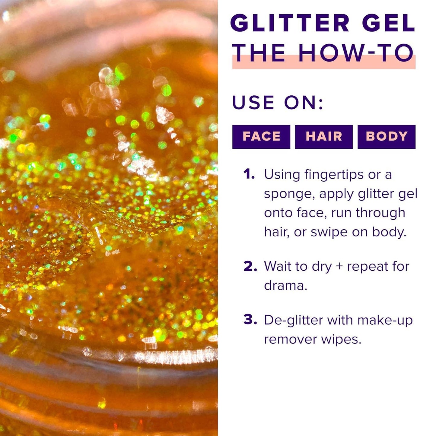 Original Glitter Gel | Fire-Orange | Body Glitter - Unicorn Snot