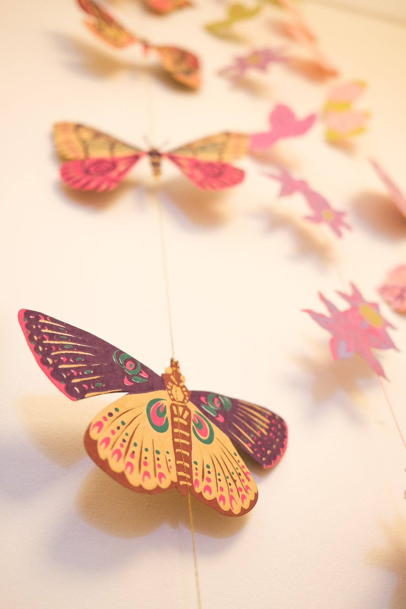East End Press - Butterfly Vertical Wall Hanging