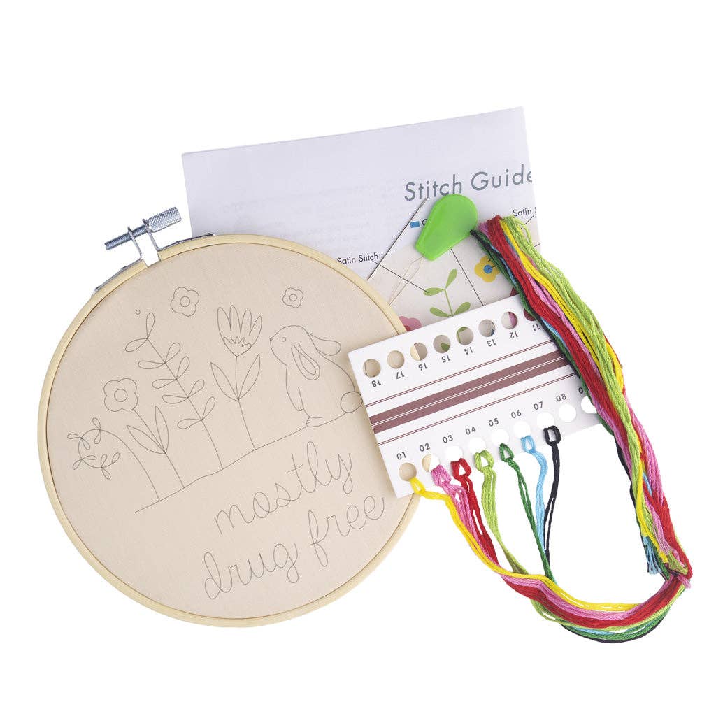 Mostly Drug Free Embroidery Kit - Funatic