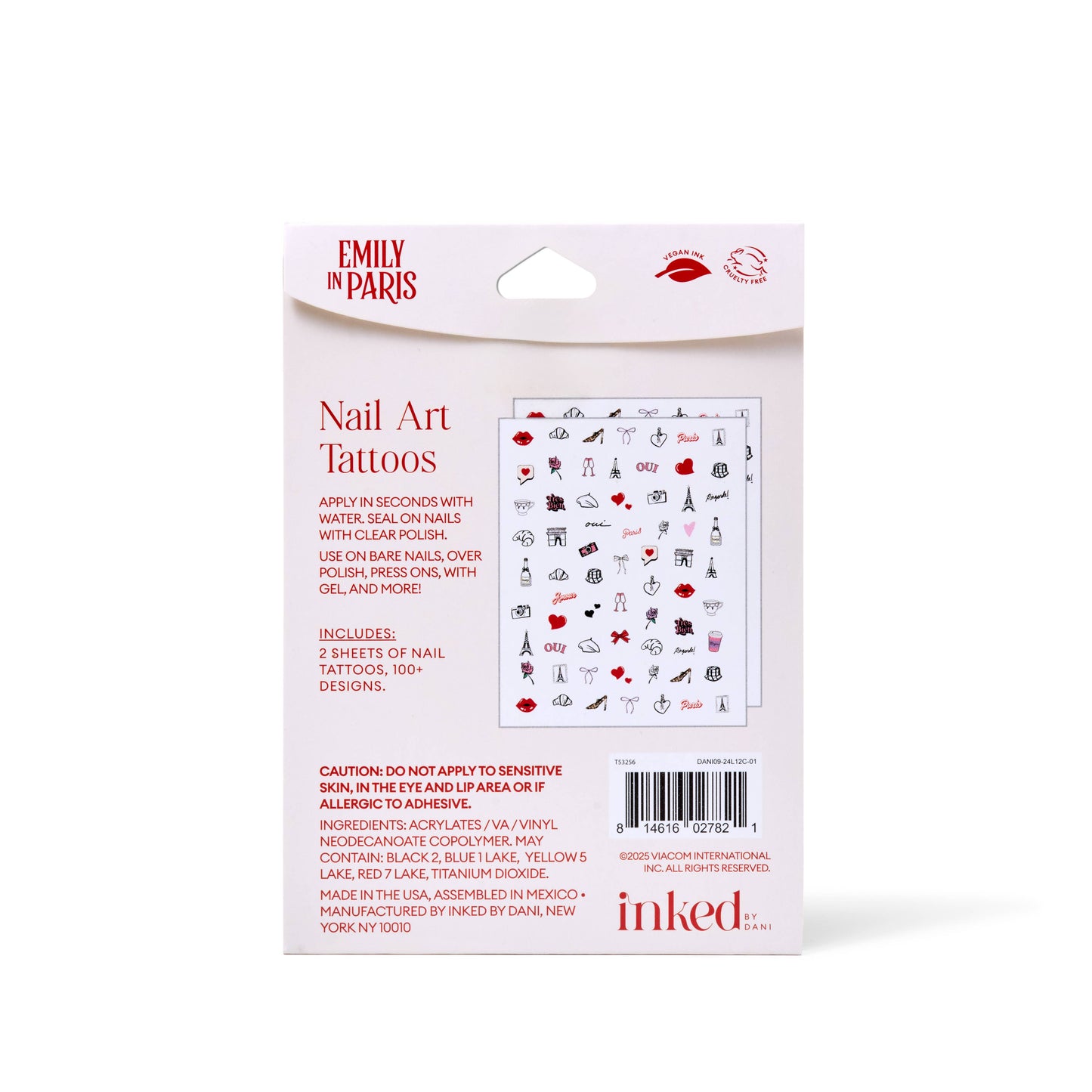 Emily in Paris: Amour Nail Art - INKED by Dani