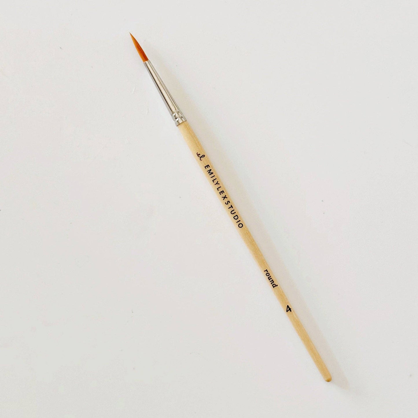 Watercolor Paintbrush Set of Five Wood Brushes - emily lex studio