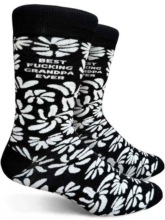 Best Fucking Grandpa Ever Men’s Crew Socks