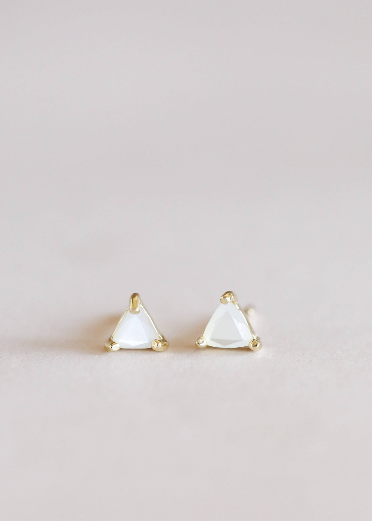 Mini Energy Gem Mother of Pearl Earrings